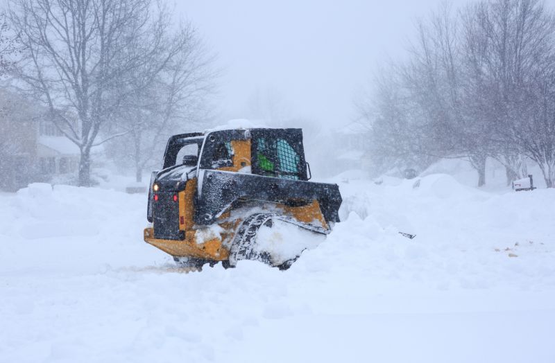 Commercial Snow Plowing detail