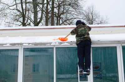 Roof Snow Raking detail